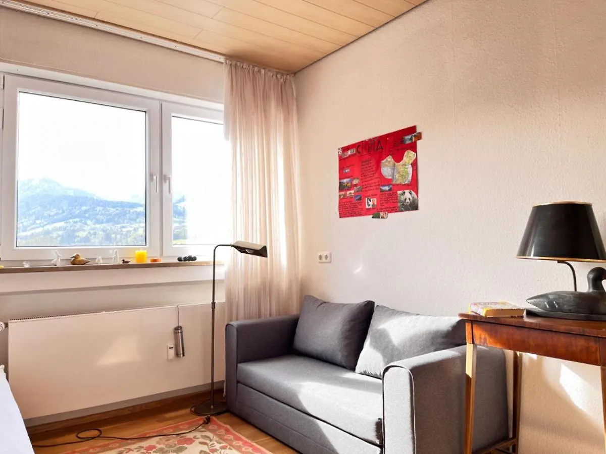 Grosszuegige Wohnung, Bergblick, Vintage Sonthofen Daire