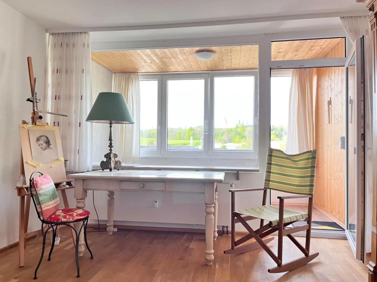 Grosszuegige Wohnung, Bergblick, Vintage Sonthofen Daire